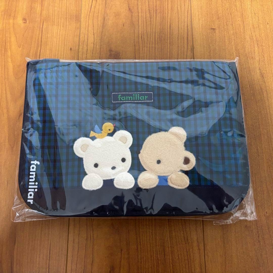 ラスト1点 familiar ファミリア 母子手帳ケース 003 青系 母子 手帳